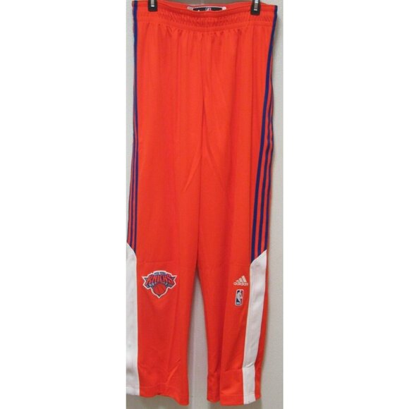 NWT Adidas New York Knicks Game Issued Tear Away Warmup Pants Orange Sez 2XL 513